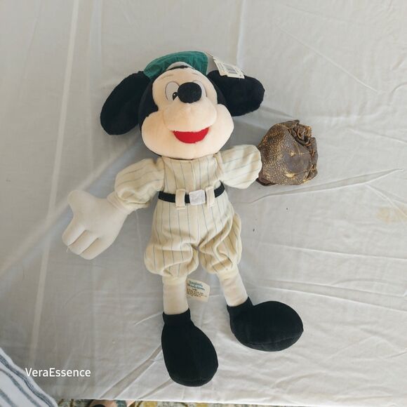 Vintage Disney Mickey Mouse Baseball Stuffed Doll - Picture 1 of 14